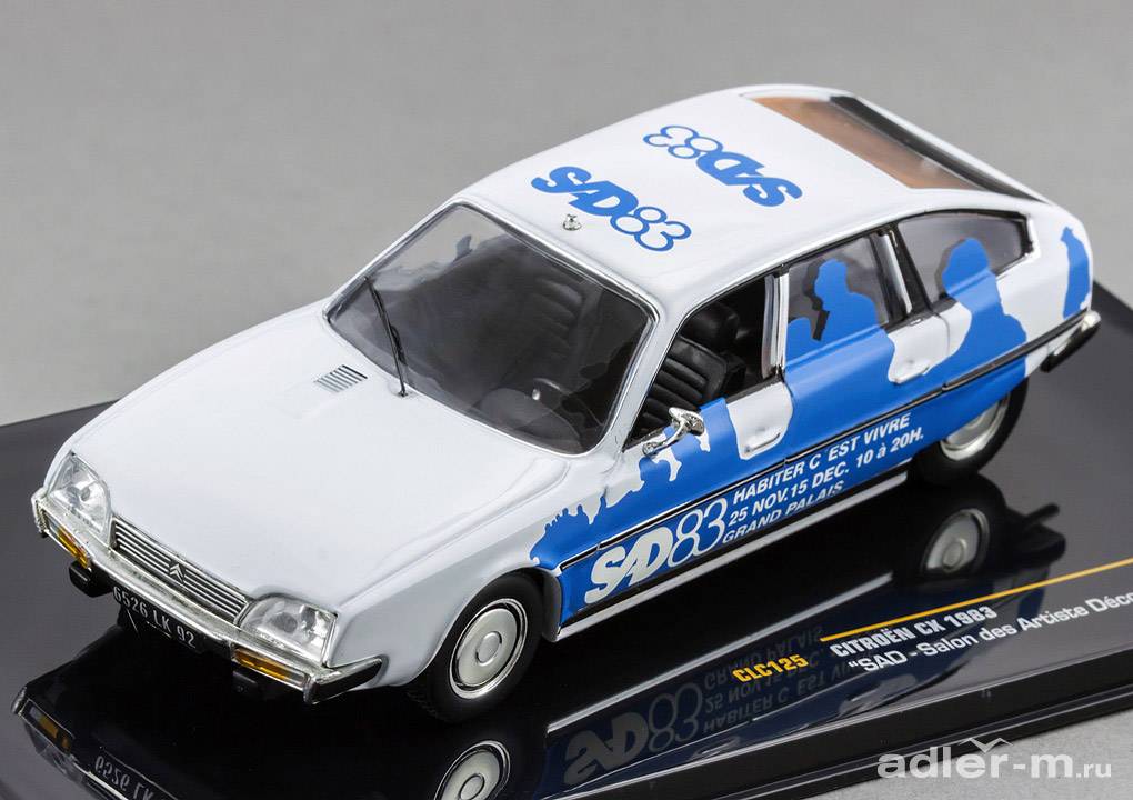 IXO 1:43 Citroen CX (SAD - Salon des Artiste Décorateurs) 1983 (blue) CLC125