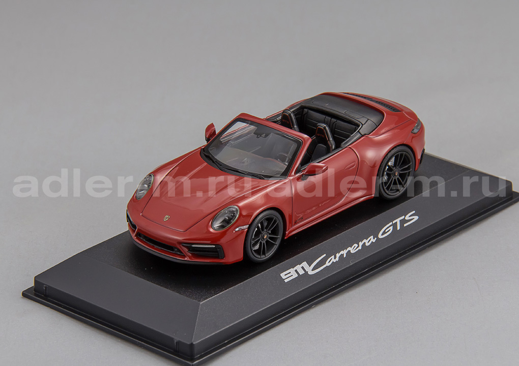 MINICHAMPS 1:43 Porsche 992 Carrera GTS Cabriolet (red) WAP0200320PCGC