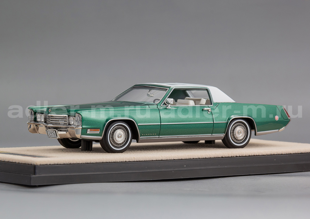 GLM + STAMP MODELS 1:43 Cadillac Eldorado Biarritz - 1970 (nottingham green firemist) STM70001