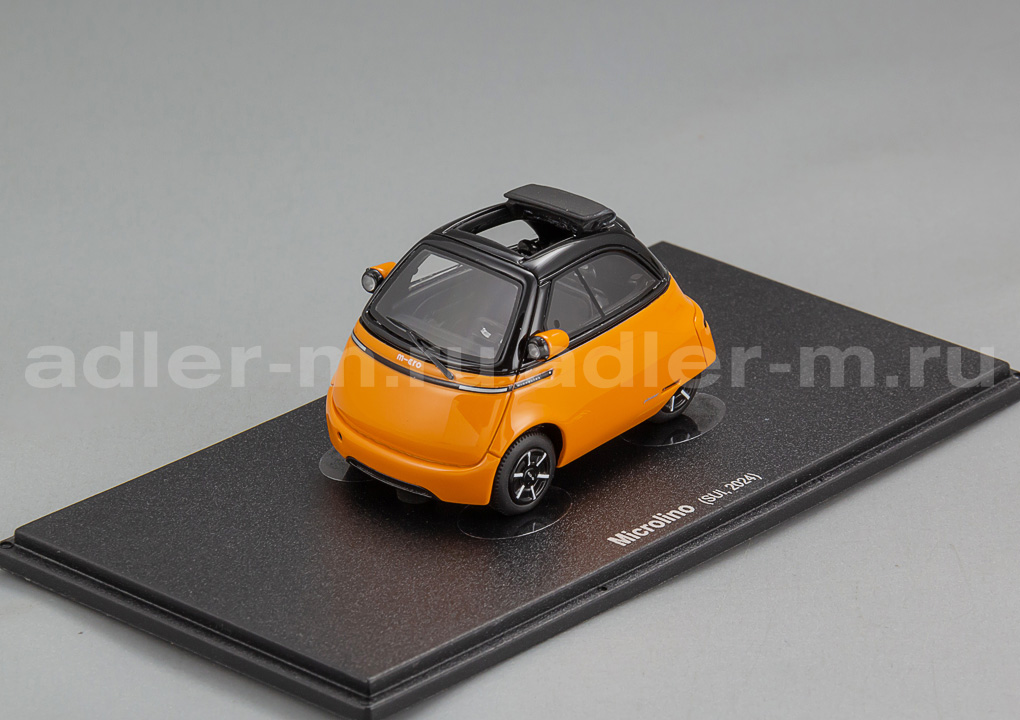 AUTOCULT 1:43 Microlino "Urban" (open roof) (orange/ black) ATC60120