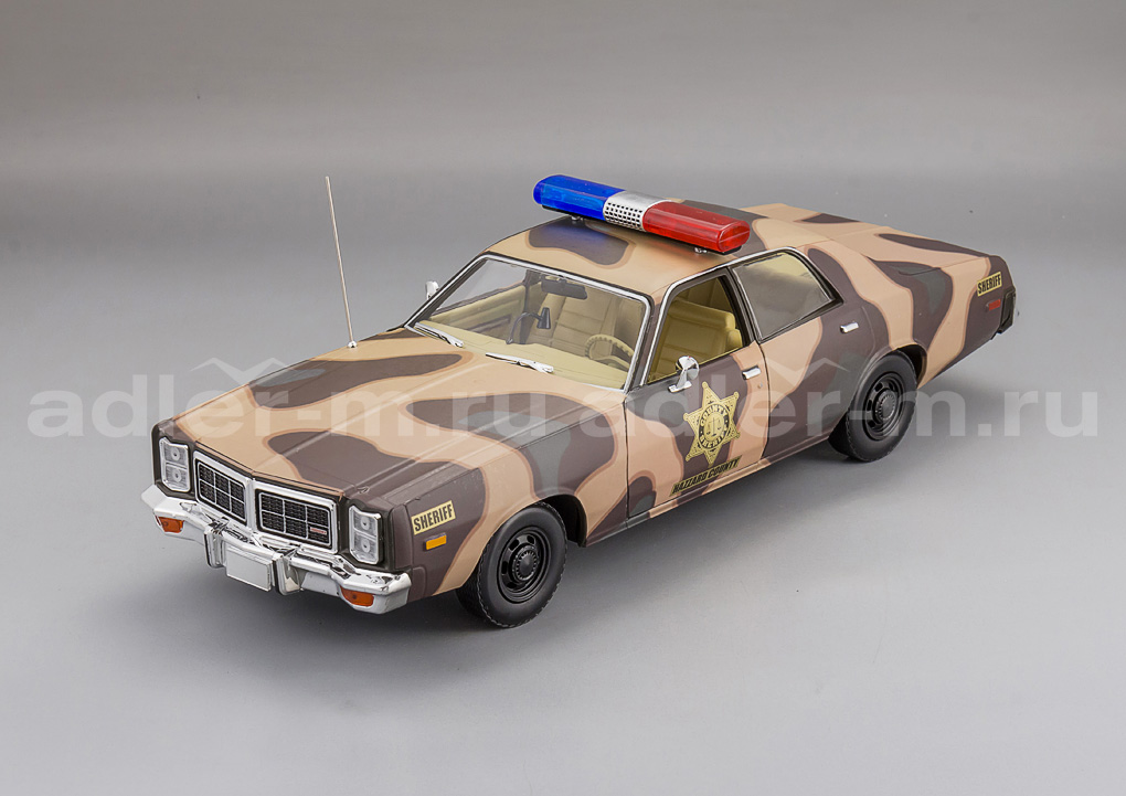 GREENLIGHT 1:18 Dodge Monaco "Hazzard County Camouflage Sheriff" 1978 19117