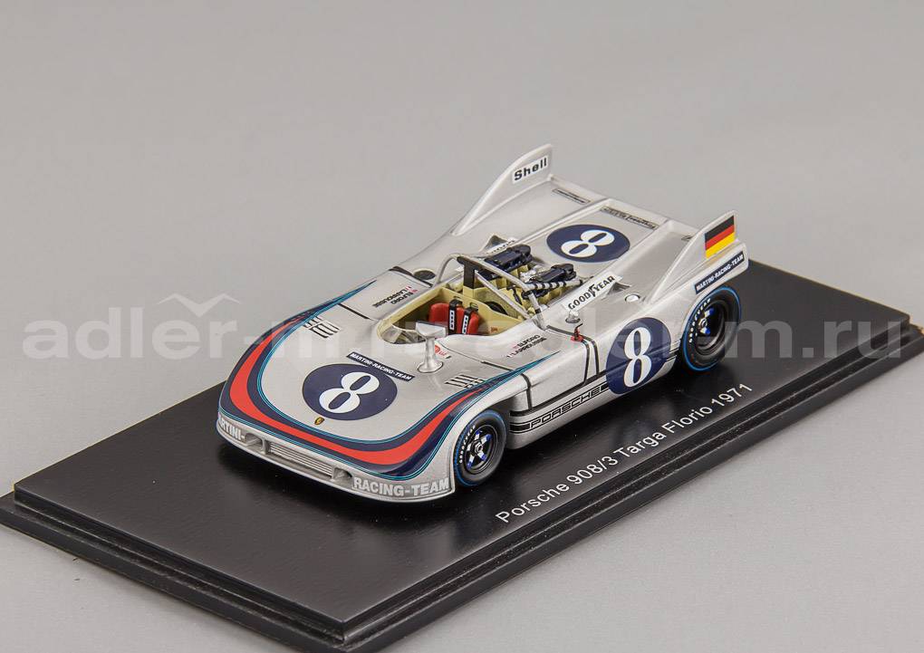 SPARK 1:43 Porsche 908/3 #8 Targa Florio 1971 G. Larrousse - V. Elford S2332