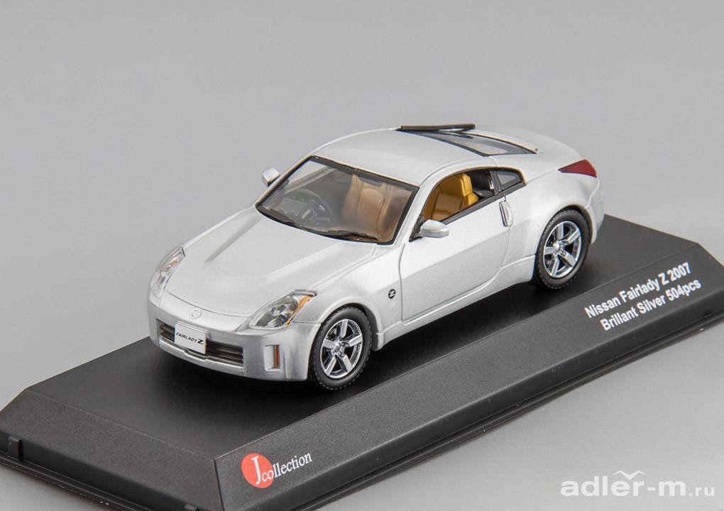 J-COLLECTION 1:43 Nissan Fairlady Z 2007 (brilliant silver) JC13203BS