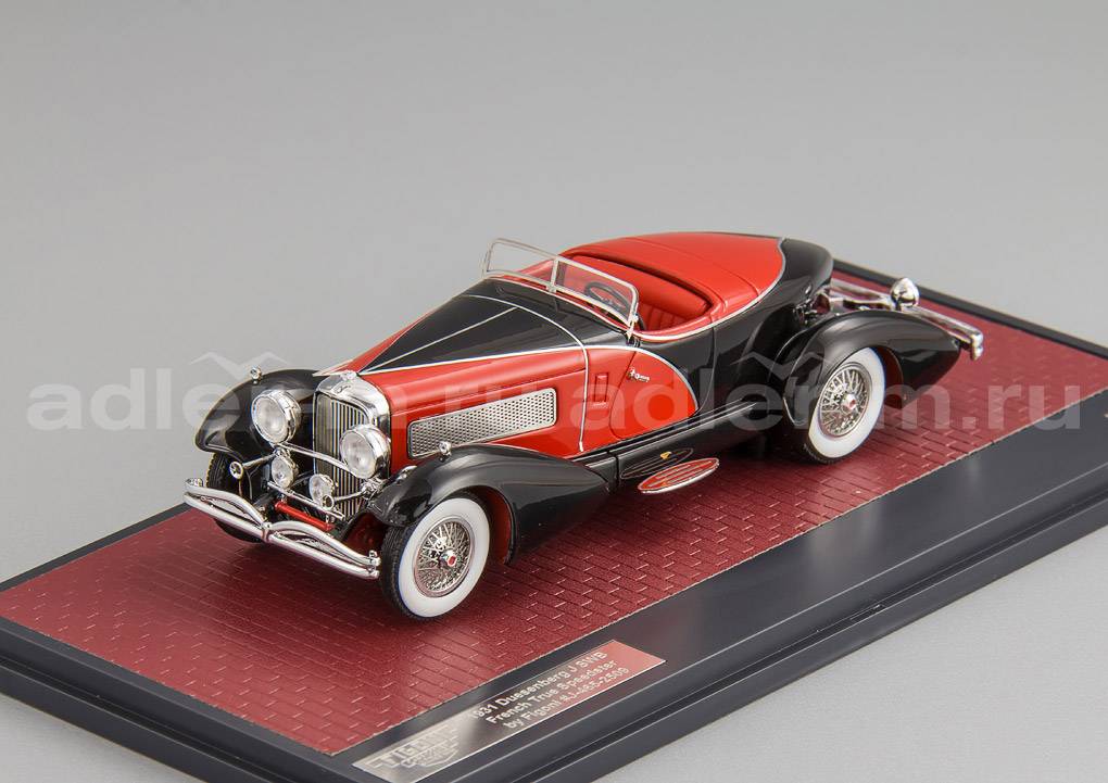 MATRIX 1:43 Duesenberg J SWB French True Speedster by Figoni #J-465-2509 - 1931 (black/red) MX50406-031