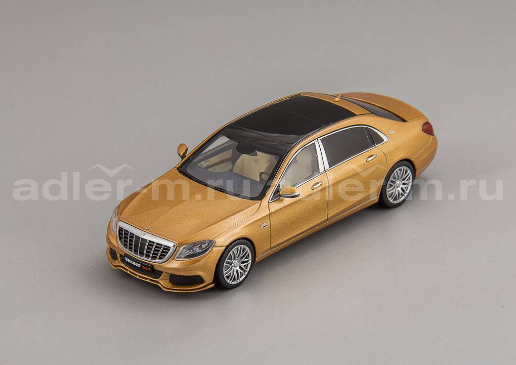 MINICHAMPS 1:43 Maybach Brabus 900, based on Mercedes-Maybach S 600 - 2016 (gold met) 437035422