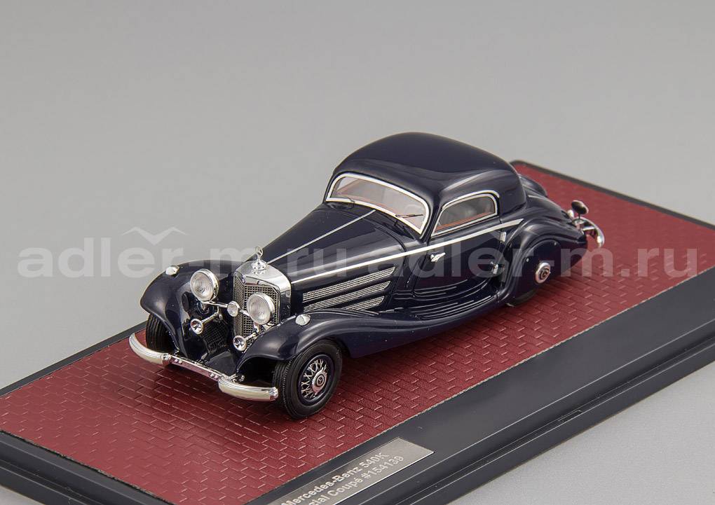 MATRIX 1:43 Mercedes-Benz 540K W29 Special Coupe #154139 - 1936 (blue) MX41302-172