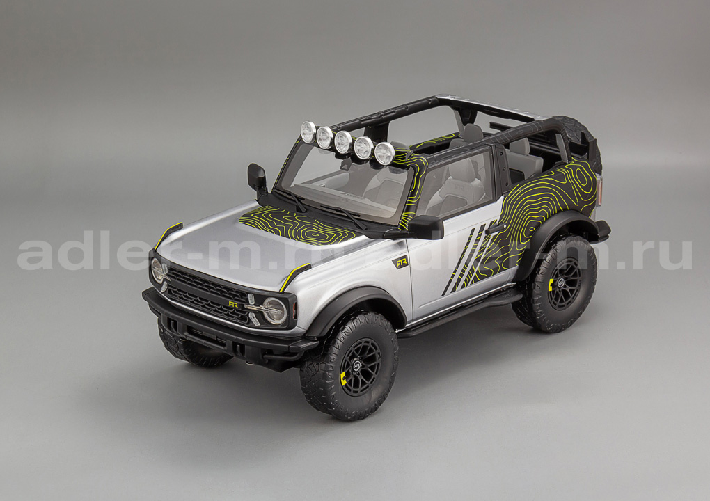 GT SPIRIT 1:18 Ford Bronco RTR - 2022 (iconic silver) GT404