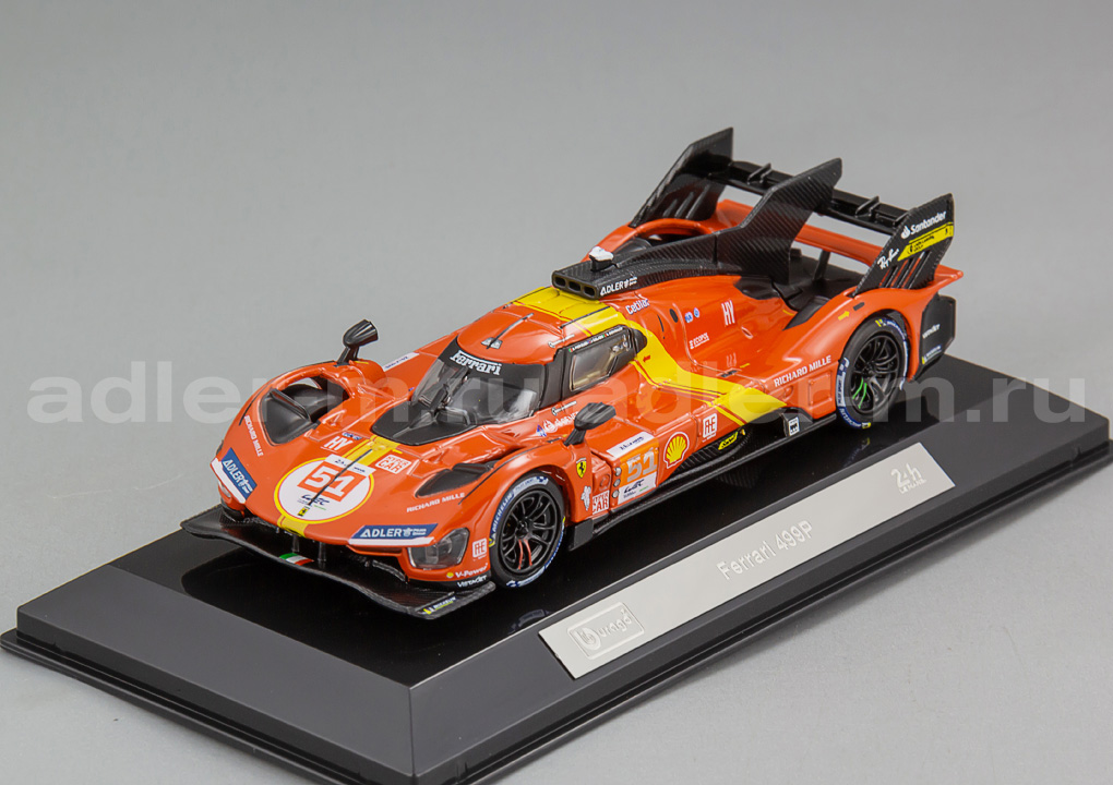 BBURAGO 1:43 Ferrari 499P 3.0L Turbo V6 Team FerrariI AF Corse #51 BU36312-51