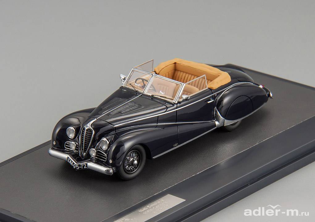 MATRIX 1:43 Delahaye 135M Antem Convertible 1949 (black) MX40408-011