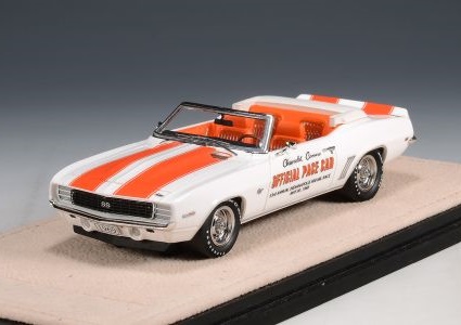 GLM + STAMP MODELS 1:43 Chevrolet Camaro "Indy Pace Car" - 1969 (white/orange) STM691021