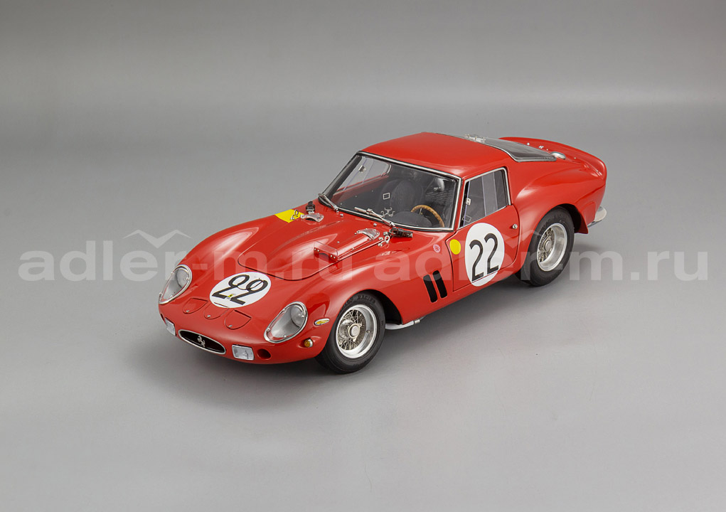 CMC 1:18 Ferrari 250 GTO #22 LHD Ch. #3757 3rd place 24h France 1962, Beurlys, Elde, Owner: Nick Mason M-253