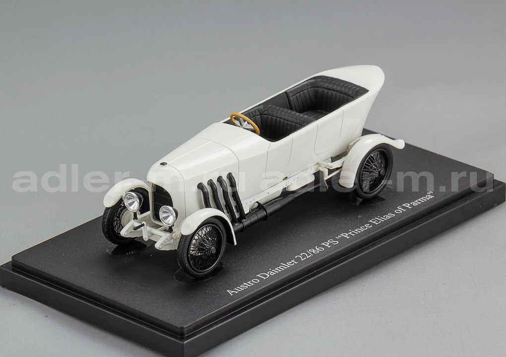 AUTOCULT 1:43 Austro-Daimler 22/86PS Spezial "Prince Elias of Parma" (white) ATC01022