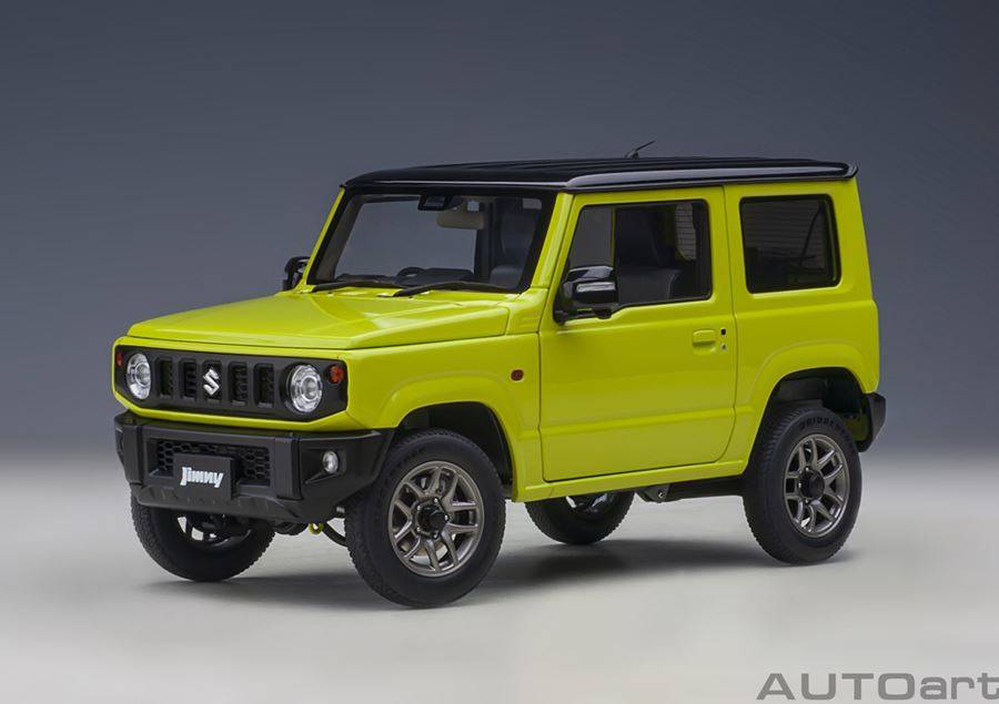 AUTOART 1:18 Suzuki Jimny (JB64) (yellow / black roof) 78501