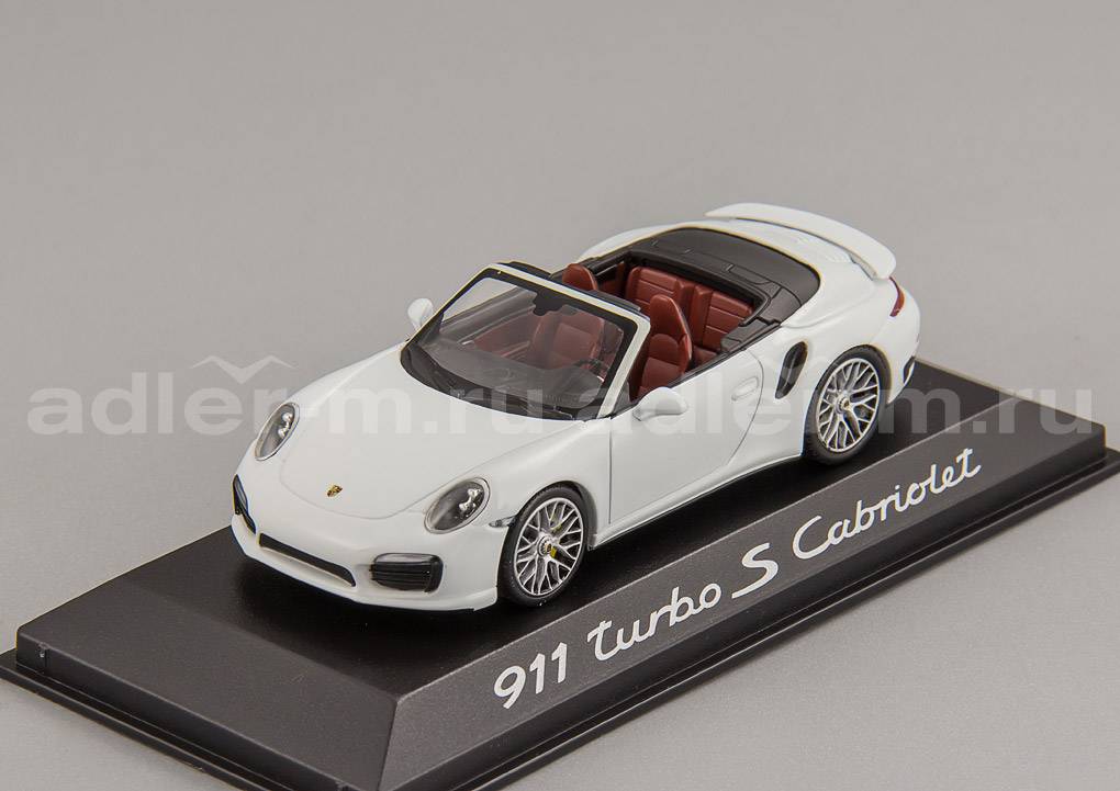 MINICHAMPS 1:43 Porsche 991 Turbo S Cabriolet (white) WAP0203110E