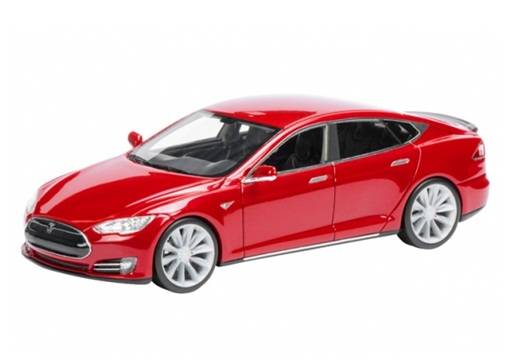 SCHUCO 1:43 Tesla Model S (red) 45 089 7000