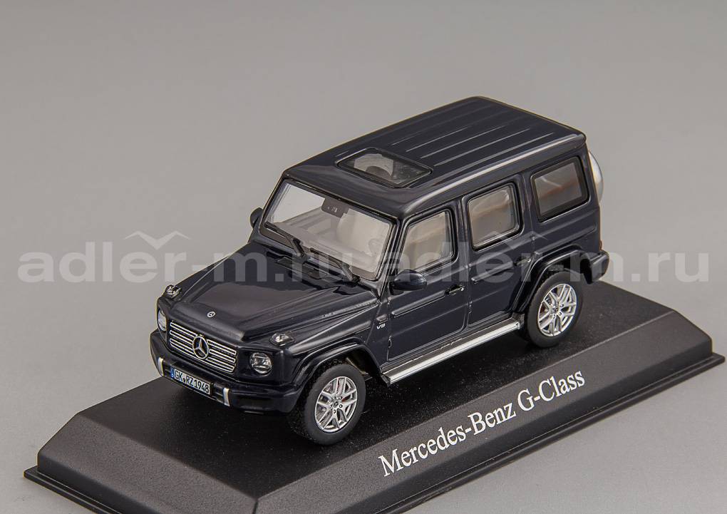 NOREV 1:43 Mercedes-Benz G-class 4х4 Новый кузов ( W463 II) - 2018 (dark blue) 351343