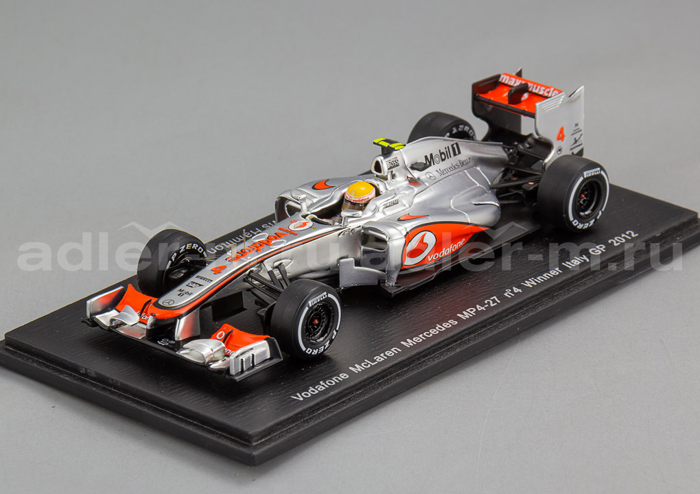 SPARK 1:43 McLaren MP4-27 #4 Winner Italian GP 2012 L.Hamilton (УЦЕНКА!) S3047_DIS