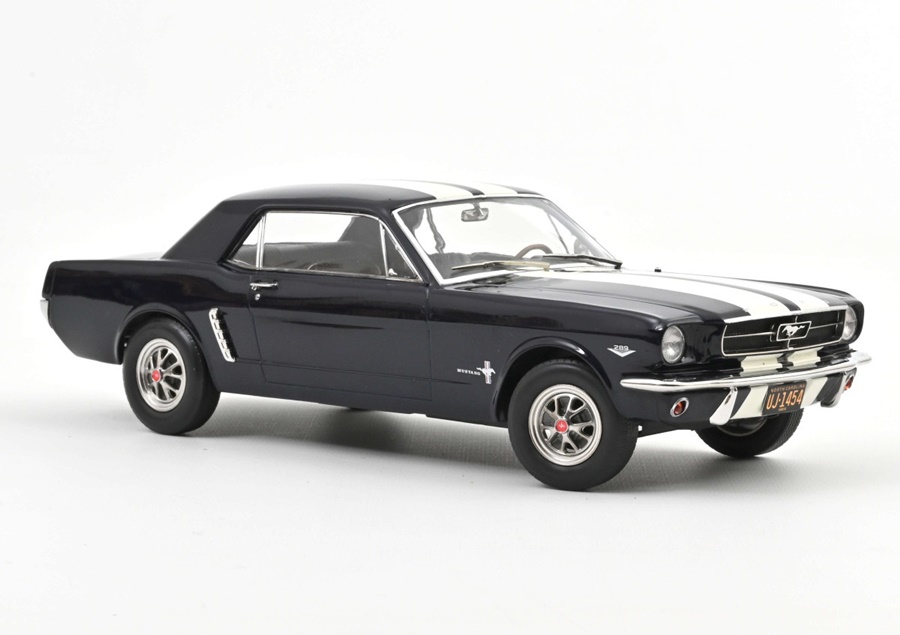 NOREV 1:18 Ford Mustang Coupe - 1966 (Nightmist Blue Metallic) 182805