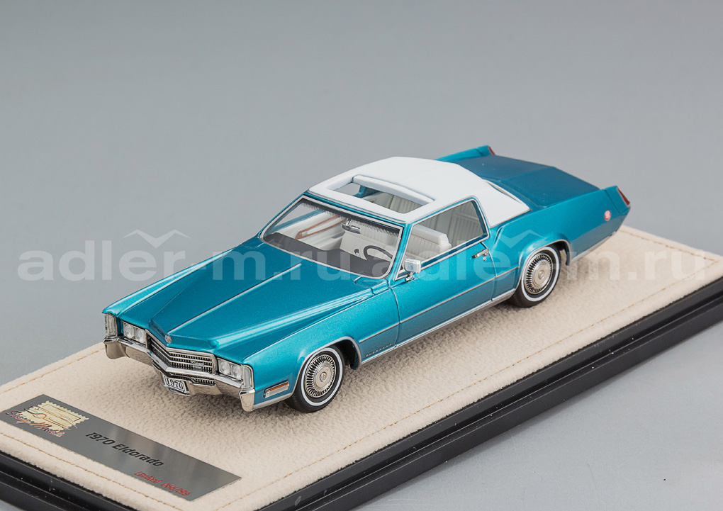 GLM (STAMP MODELS) 1:43 Cadillac Eldorado Biarritz - 1970 (lucerne aqua firemist) STM70003