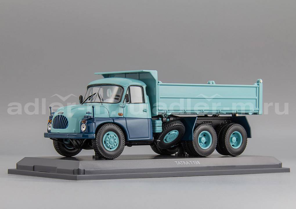 SCHUCO 1:43 Tatra T138 Muldenkipper (turquoise/blue) 45 037 5500