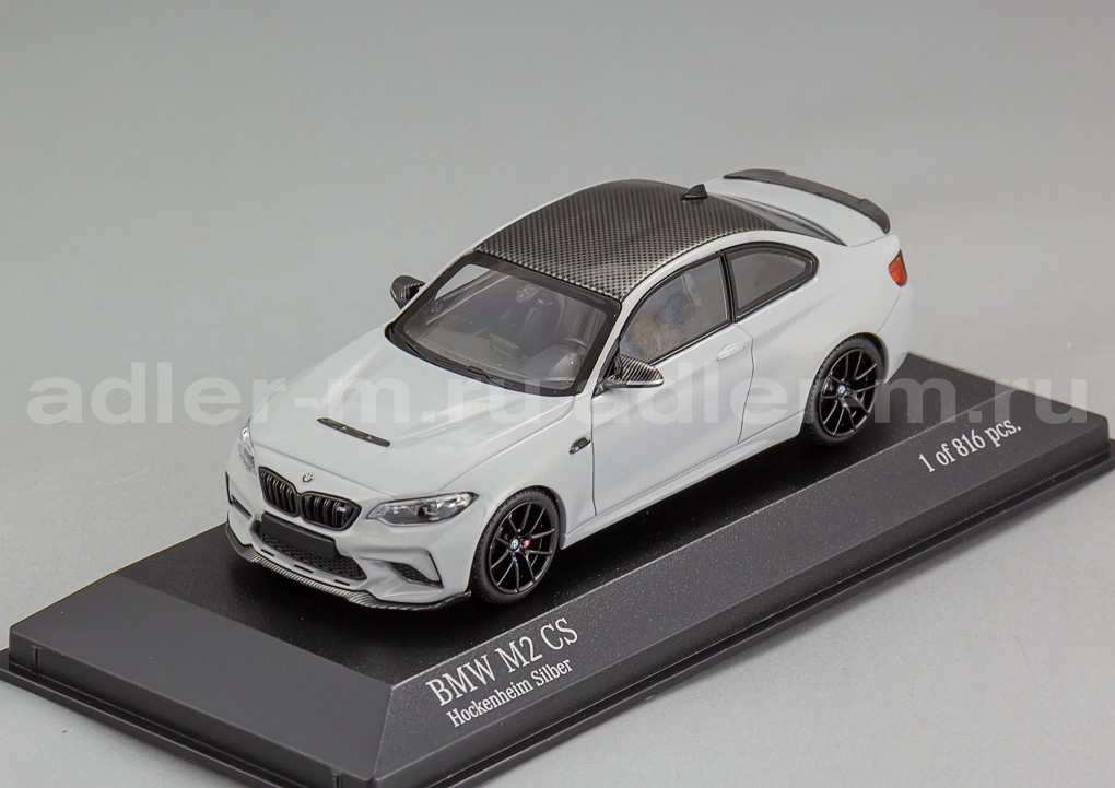 MINICHAMPS 1:43 BMW M2 CS - 2020 (silver with black wheels) 410021027