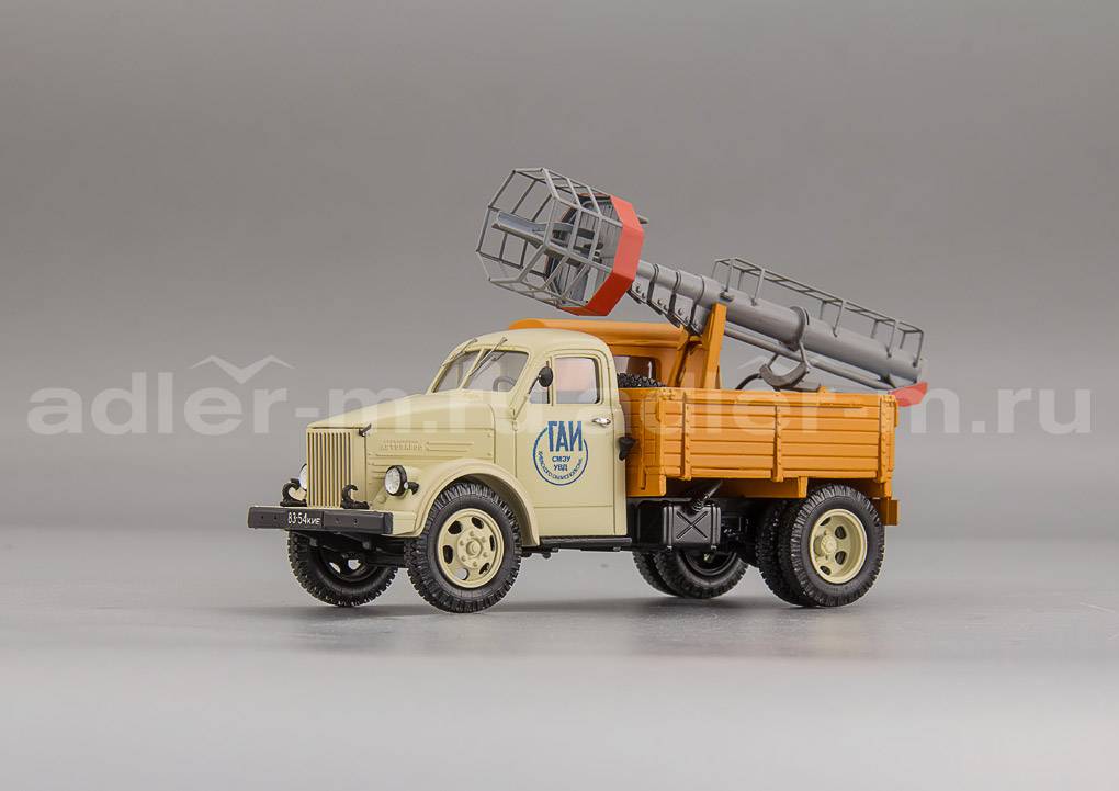 САРЛАБ 1:43 Телескопическая вышка ТВГ-15 на шасси 51А ГАИ (СМЭУ УВД г.Киев) SL-149S6