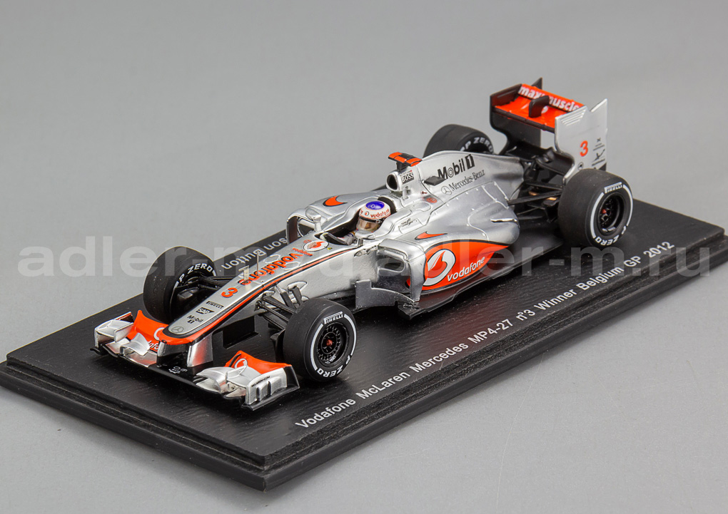SPARK 1:43 McLaren MP4-27 #3 Winner Belgium GP 2012 J.Button (УЦЕНКА!) S3046_DIS_b