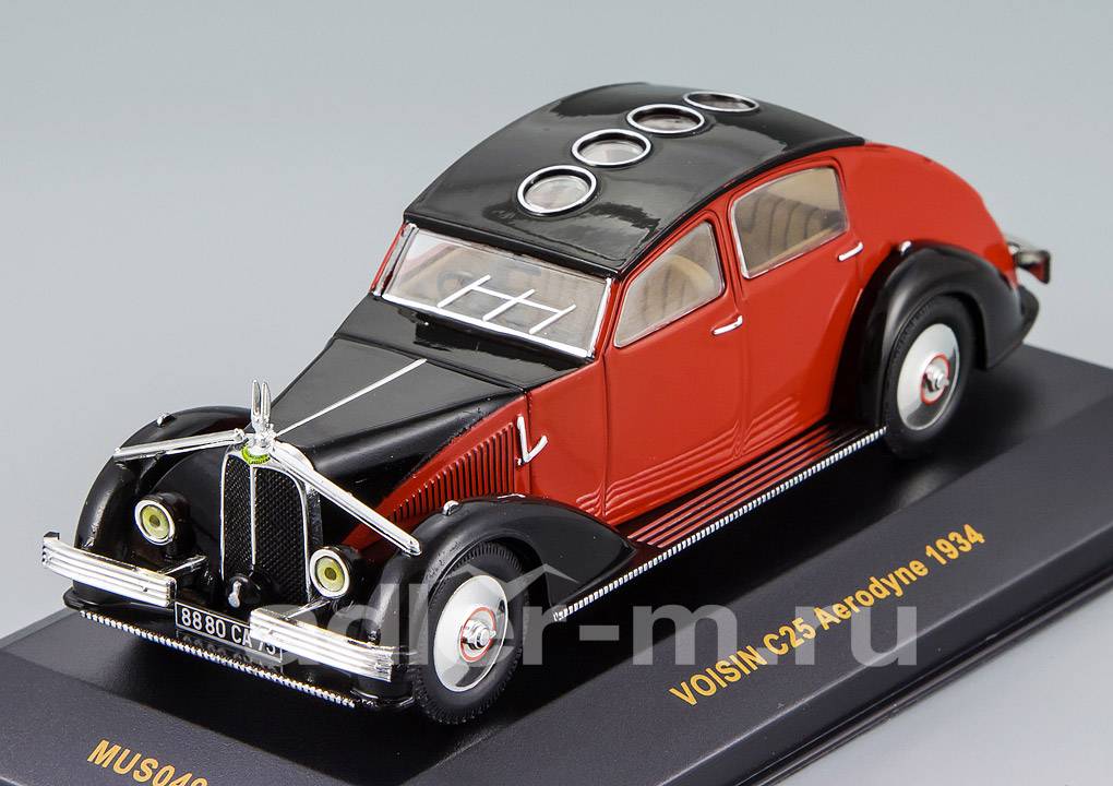 IXO 1:43 Voisin C25 Aerodyne 1934 (red / black) MUS049