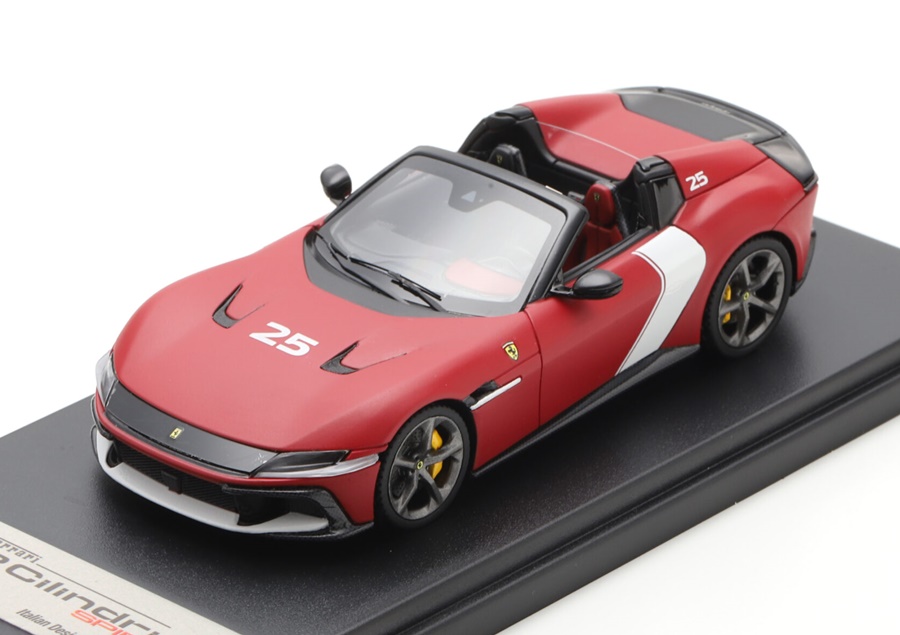 LOOKSMART 1:43 Ferrari 12 Cilindri Spider (Rosso Racing 2025 Matt) LS556K