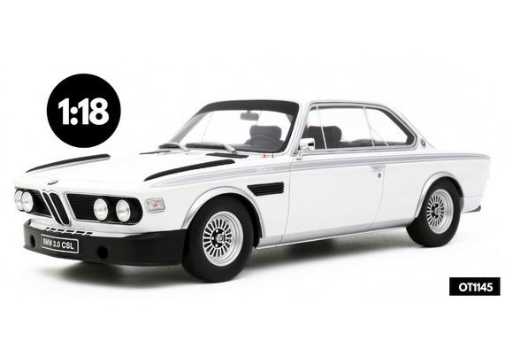 OTTO MOBILE 1:18 BMW 3,0 CSL - 1972 (chamonix white) OT1145