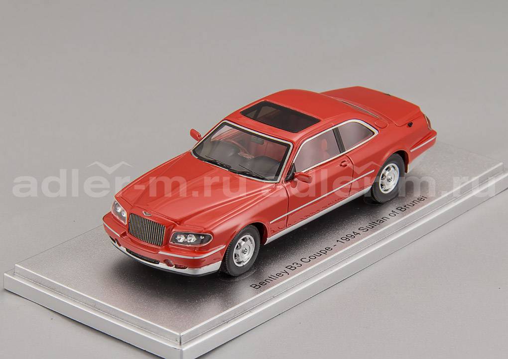 KESS SCALE MODELS 1:43 Bentley B3 Coupe Sultan Of Brunei - 1994 (red) KE43043022