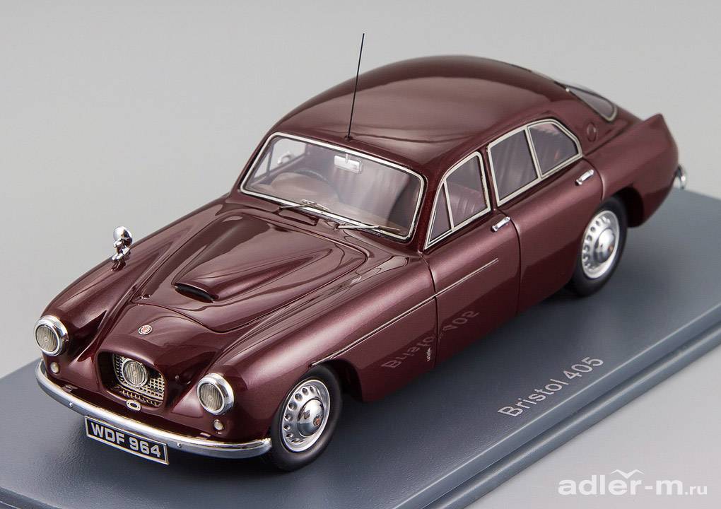 NEO 1:43 Bristol 405 Berlina 1953 (dark red metallic) NEO45490