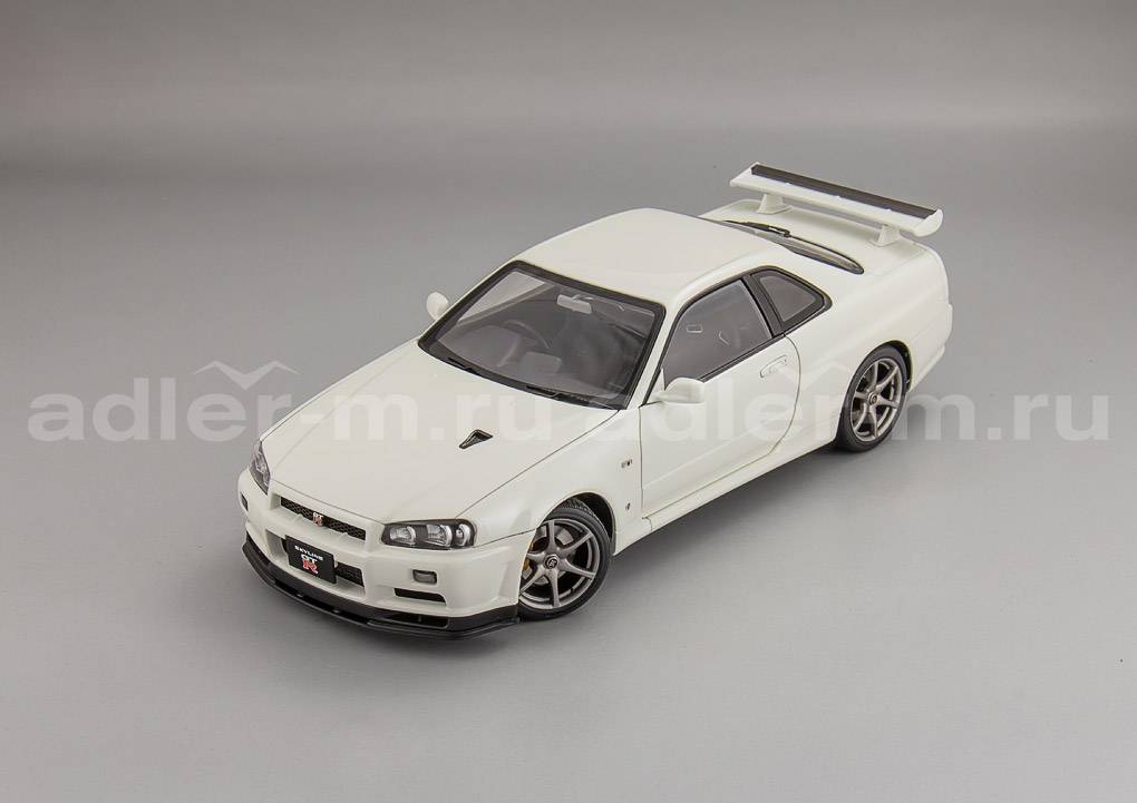 AUTOART 1:18 Nissan Skyline GT-R (R34) V-SPEC II (white pearl) 77406