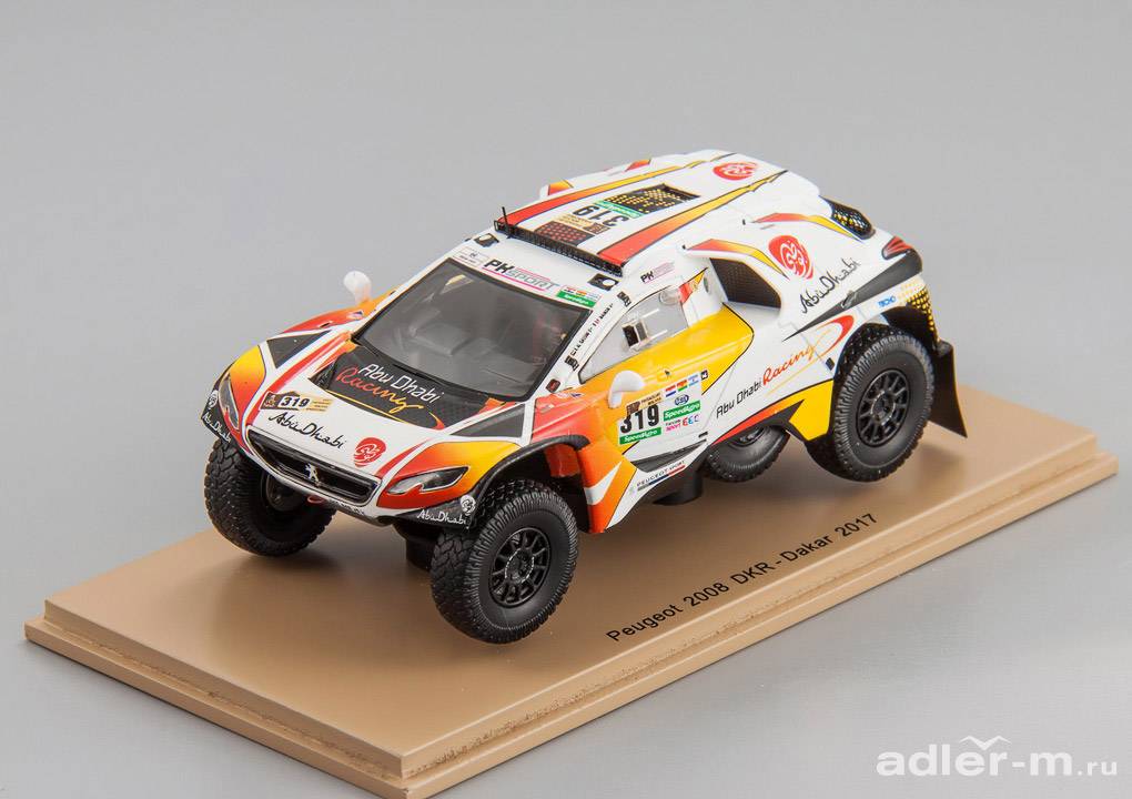 SPARK 1:43 Peugeot 2008 DKR #319 Dakar 2017 K. Al Qassimi - P. Maimom S5618
