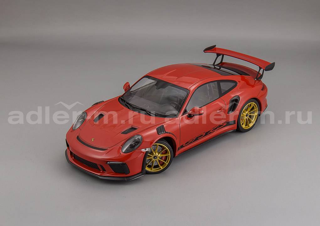 MINICHAMPS 1:18 Porsche GT3RS (991.2) - 2019 (red, golden wheels) 155068220