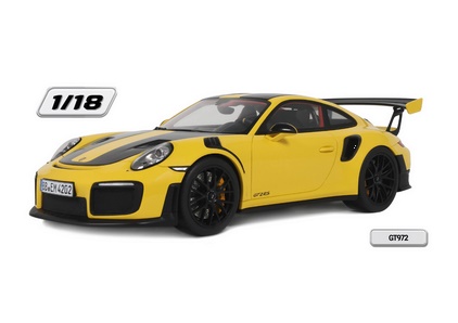 GT SPIRIT 1:18 Porsche 911 [992.1] GTS2 RS "Nurburgring Lap Record 2017" (yellow) GT972