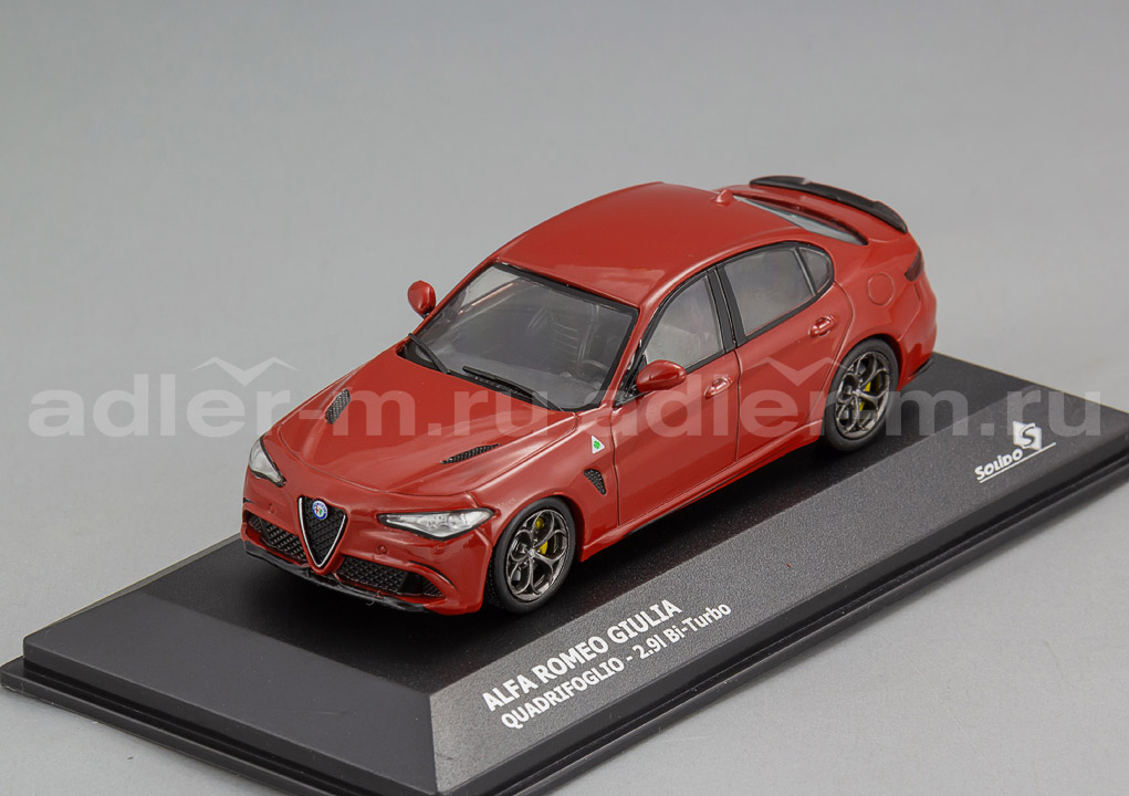 SOLIDO 1:43 Alfa Romeo Giulia Quadrifoglio (red) S4313103