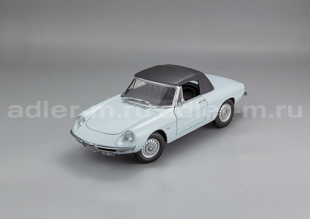 TOURING 1:18 Alfa Romeo 1600 Duetto Spider - 1966 (blu celeste AR513) 18120002