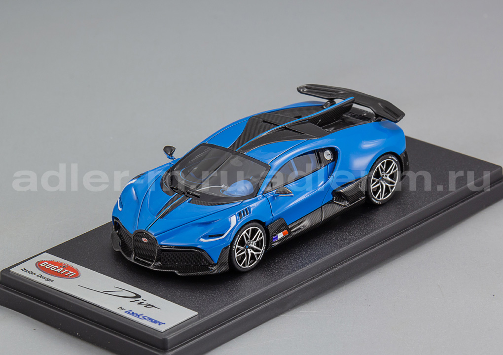 LOOKSMART 1:43 Bugatti Divo (franch racing blue glossy) LS497D
