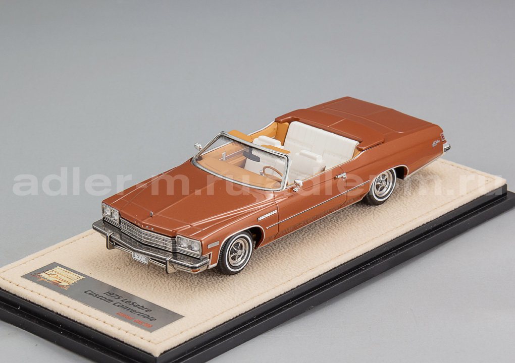 GLM + STAMP MODELS 1:43 Buick LeSabre Custom Convertible Open roof - 1975 (bittersweet met) STM753003