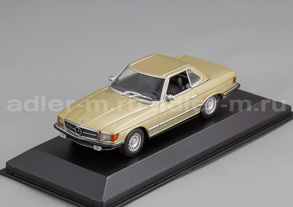 MINICHAMPS (MAXICHAMPS) 1:43 Mercedes-Benz 350 SL Cabriolet Hardtop (R107) – 1974 (gold) 940033450