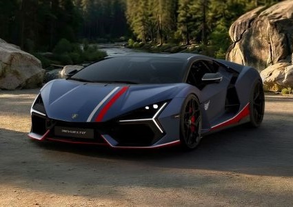 LOOKSMART 1:43 Lamborghini Revuelto NA63 (Blu Marinus with Livery) LS543NA63A