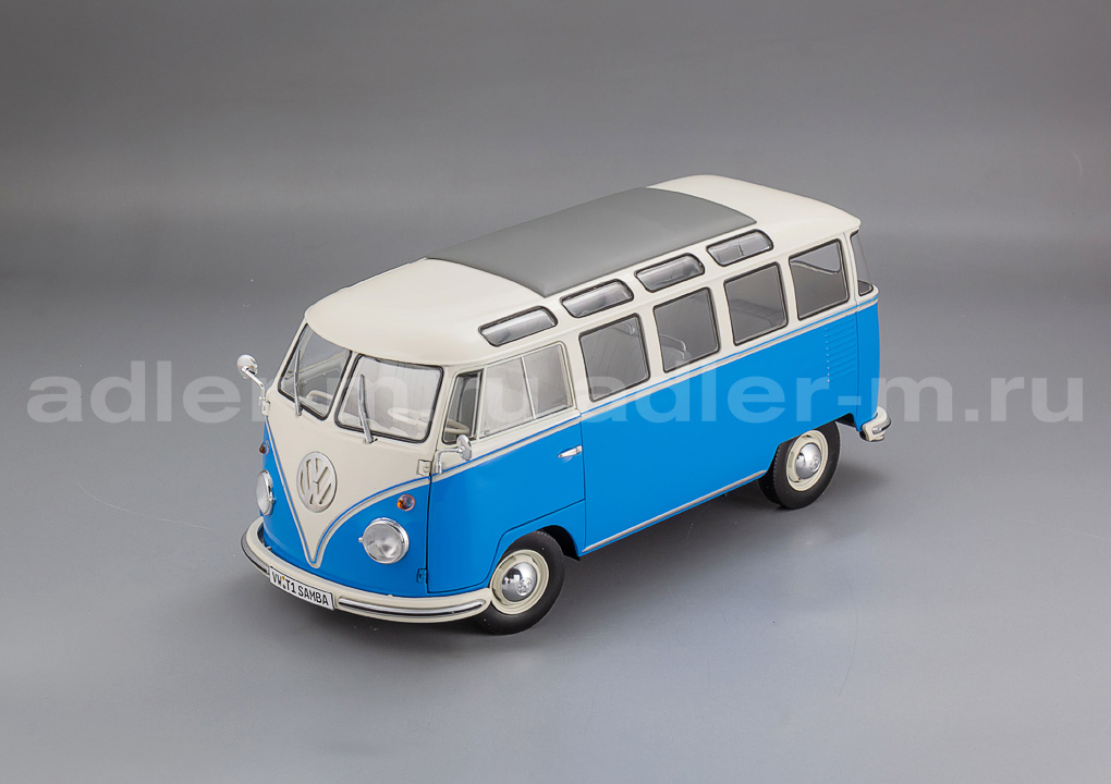 SOLIDO 1:18 Volkswagen T1 Samba 1962 (blue/white) S1813401