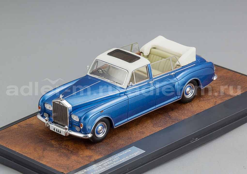 MATRIX 1:43 Rolls-Royce Phantom VI Landaulette - 1973 (blue met) MX41705-162