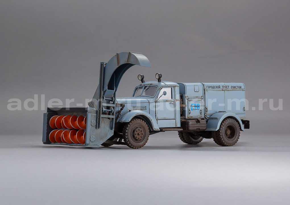 САРЛАБ 1:43 Шнеко-роторный снегоочиститель РС-1 (150) (серо-голубой со следами экспл.) SL-246-1