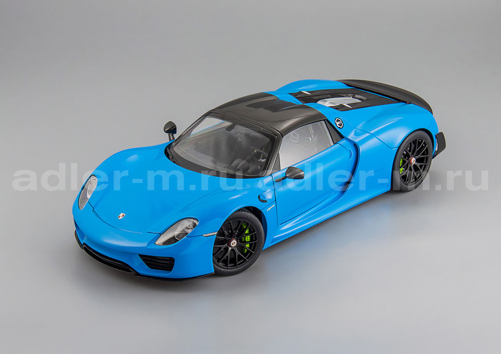 AUTOART 1:18 Porsche 918 Spyder Weissach Package 2013 (blue) 77924