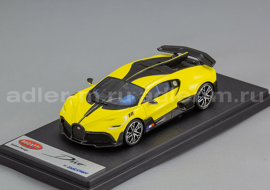 LOOKSMART 1:43 Bugatti Divo (jaune saufry glossy) LS497C