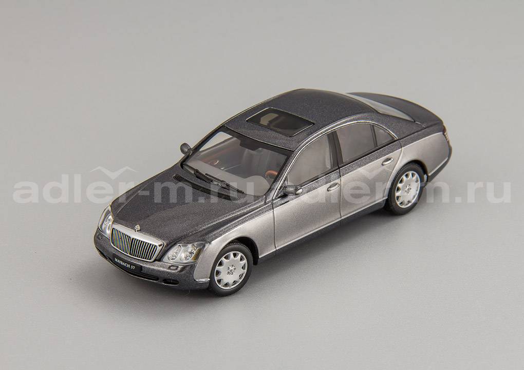 AUTOART 1:43 Maybach 57 SWB 2003 (himalayas grey dark/himalayas grey bright) 56153