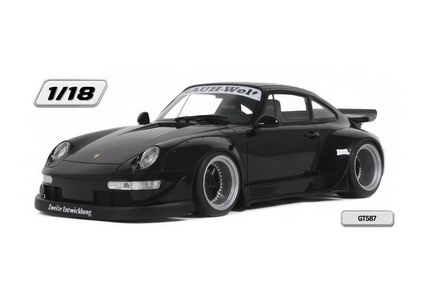 GT SPIRIT 1:18 Porsche 911 (997) RWB Black Aut (black) GT587