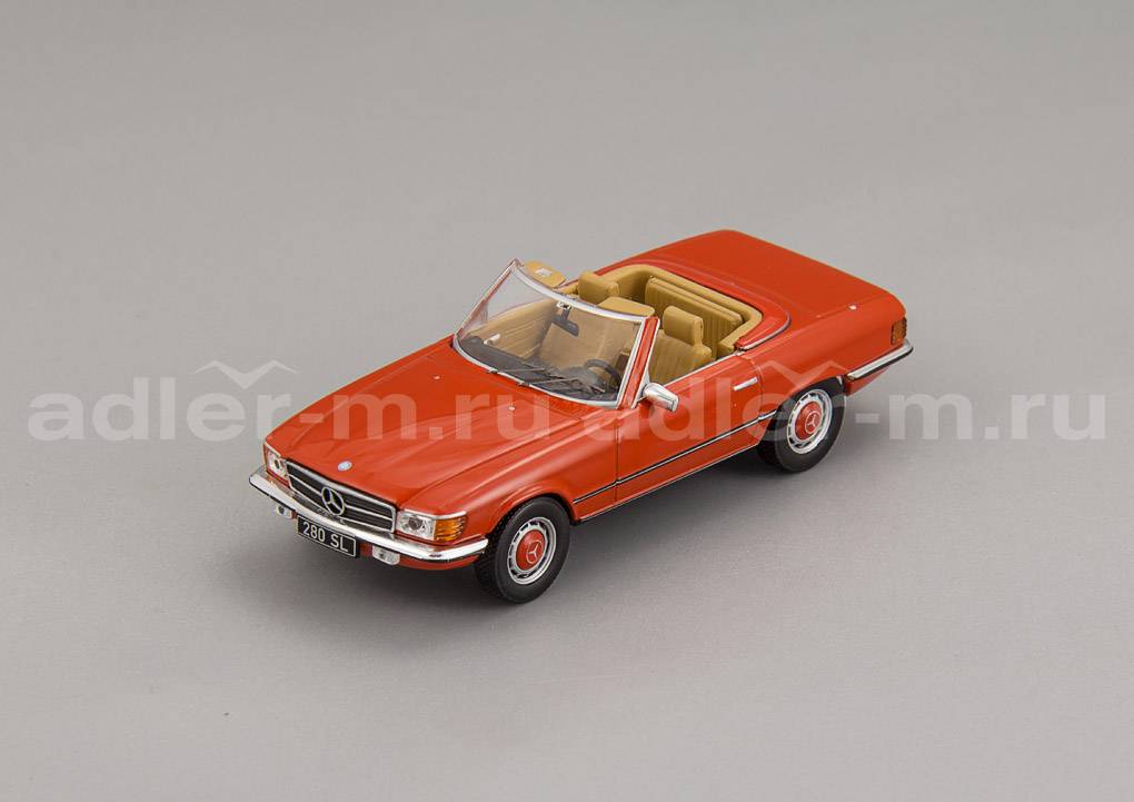 IXO 1:43 Mercedes-Benz 280 SL Convertible (R107) - 1979 (red) CLC379